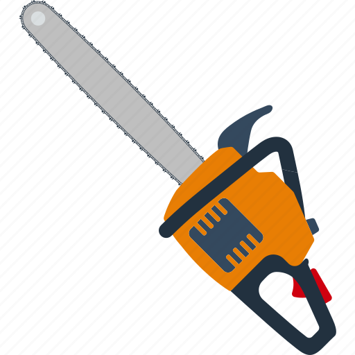 Chain, electric, equipment, flat, saw, tool, work icon - Download on Iconfinder