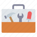 tools, toolbox, construction, wrench, spanner