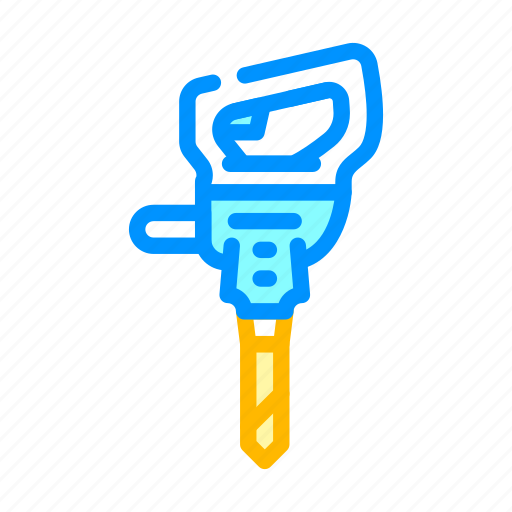 Jackhammer, tool, tools, building, jigsaw, neiler icon - Download on Iconfinder