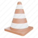 traffic cone, traffice, cone, construction, equipment, building, tool, labour, 3d render 