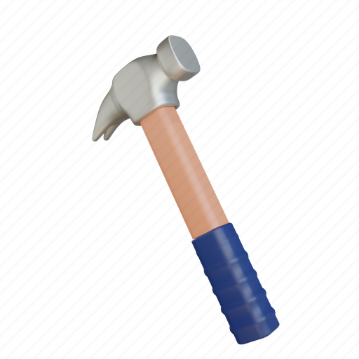 Hammer, tool, construction, repair, nail, building, equipment 3D illustration - Download on Iconfinder