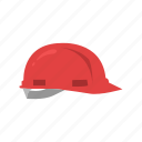 construction hat, head protection, helmet, red hat, safety hat