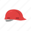 construction hat, head protection, helmet, red hat, safety hat 