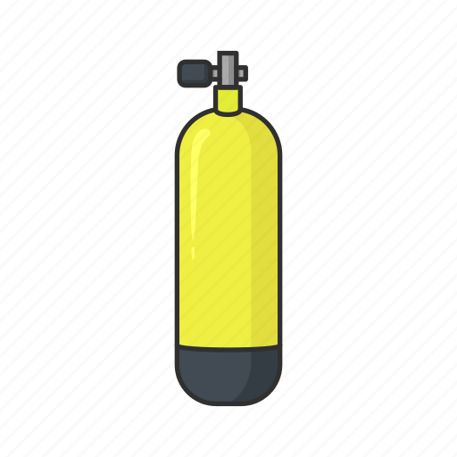 Air tank, oxygen tank, scuba diving, scuba gear, scuba set, tank icon - Download on Iconfinder