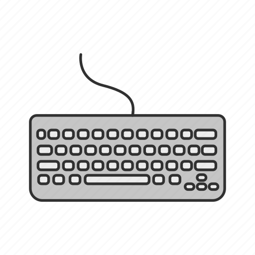 Computer, digital type writer, keyboard, pc, personal computer, typing icon - Download on Iconfinder