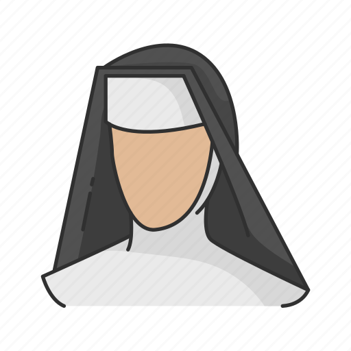 Catholic, christian, nun, religion, sister, vell icon - Download on Iconfinder