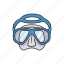 diving, goggles, scuba diving, scuba gear, snorkel, snorkeling mask 