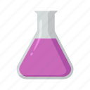 chemicals, chemistry, conical flask, erlenmeyer flask, science, tritration flask