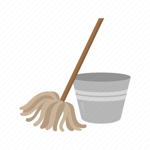 Attendant, bucket, caretaker, cleaner, floor mop, janitor, mop icon - Download on Iconfinder