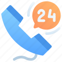 24h service, 24 hours, phone, time, clock, customer support, customer service, help, customer care