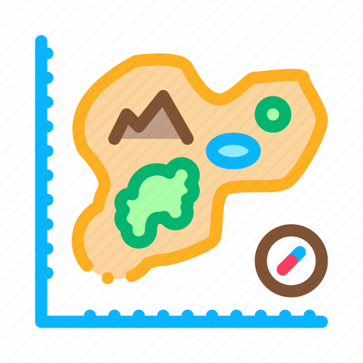 Cartography, compass, geography, island, map, measuring, scale icon - Download on Iconfinder