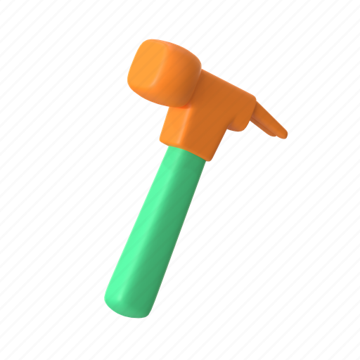 Hammer, tool, repair, auction, maintenance, construction, renovation 3D illustration - Download on Iconfinder