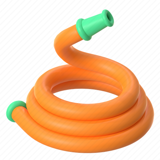 Water hose, water, watering, irrigation, pipe, garden, gardening 3D illustration - Download on Iconfinder