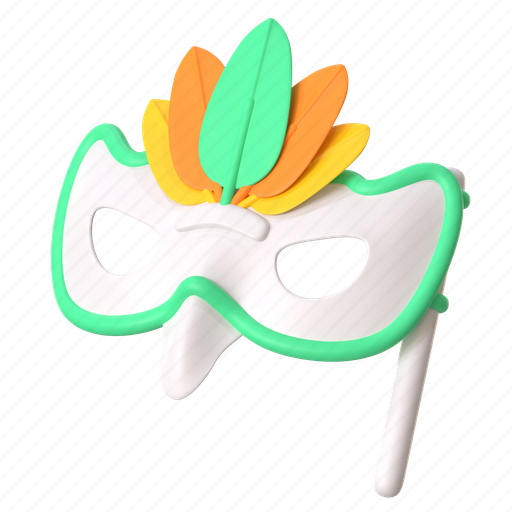 Mask, party mask, carnival mask, masquerade, eye mask, party, celebration 3D illustration - Download on Iconfinder