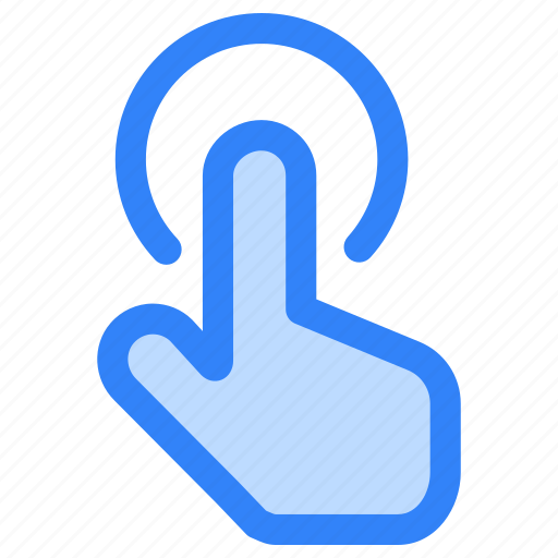 Touch, tap, click, finger, here, screen, hand icon - Download on Iconfinder