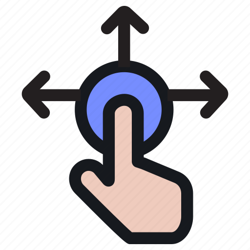 Touch, tap, finger, hand, slide, scroll, move icon - Download on Iconfinder