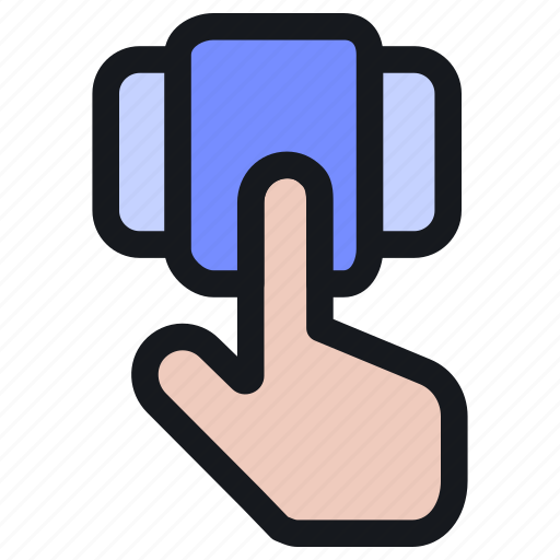 Touch, tap, finger, here, screen, wristwatch, smartwatch icon - Download on Iconfinder