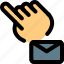 mail, touch, gesture, message 