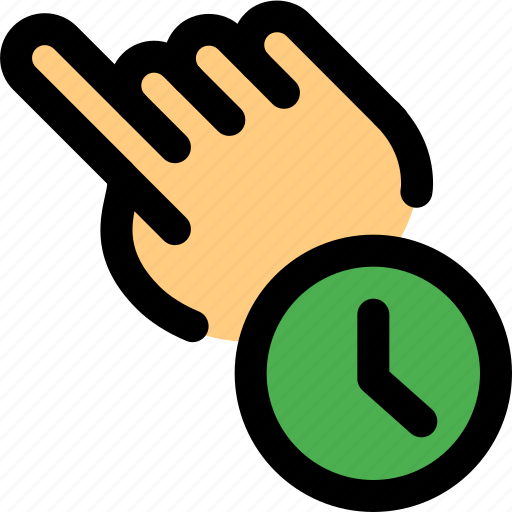 Time, touch, gesture, clock icon - Download on Iconfinder