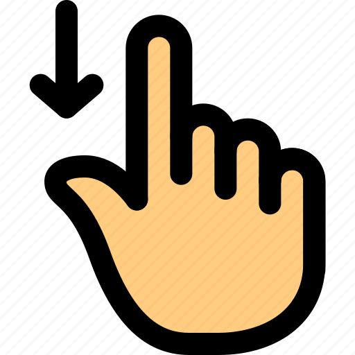 Scroll, down, touch, gesture icon - Download on Iconfinder