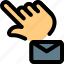 touch, mail, gesture, message 