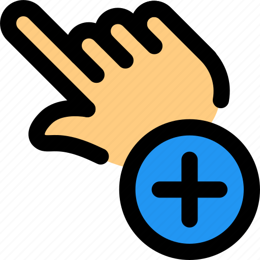 Touch, plus, gesture, add icon - Download on Iconfinder