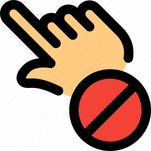 Touch, gesture, banned, restricted icon - Download on Iconfinder