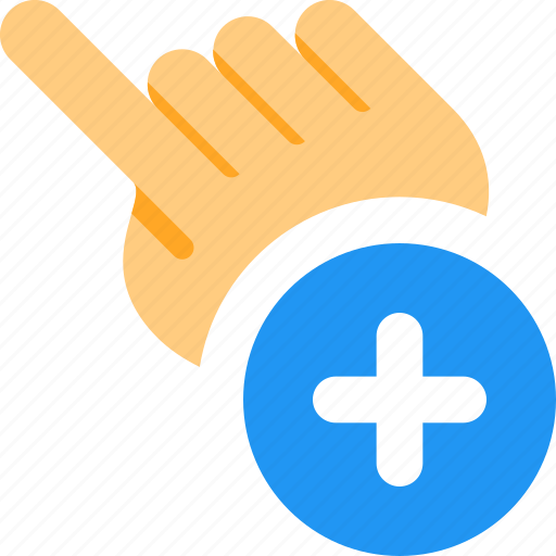 Click, plus, touch, gesture icon - Download on Iconfinder