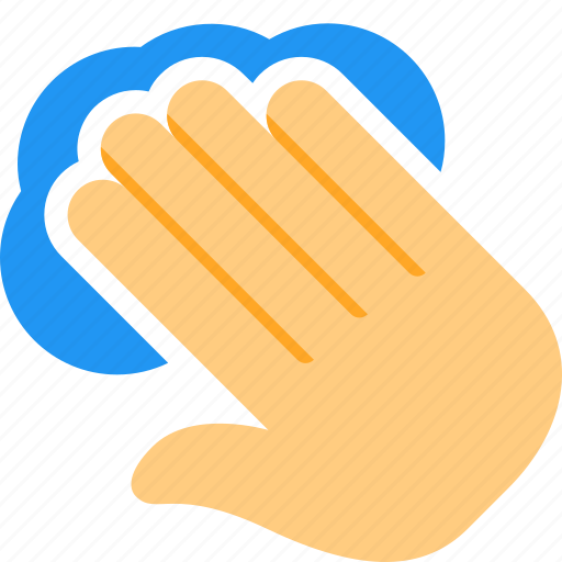 Four, finger, touch, gesture icon - Download on Iconfinder