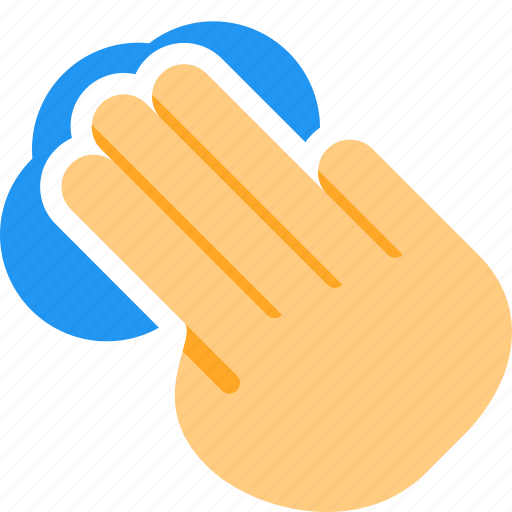 Three, finger, click, touch, gesture icon - Download on Iconfinder