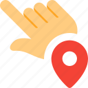 touch, pin, gesture, location