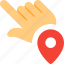 touch, pin, gesture, location 