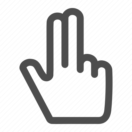 Double, finger, fingers, gesture, gestureworks, hand, tap icon - Download on Iconfinder