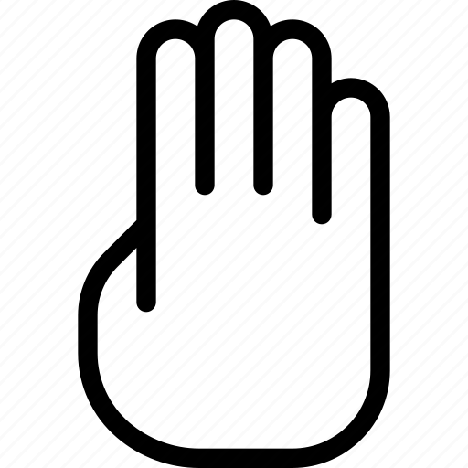 Click, finger, four, gesture, hand, touch icon - Download on Iconfinder