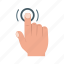 click, finger, hand, mouse, phone, smartphone, tap 