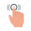 double, finger, gesture, hand, technology, touch 