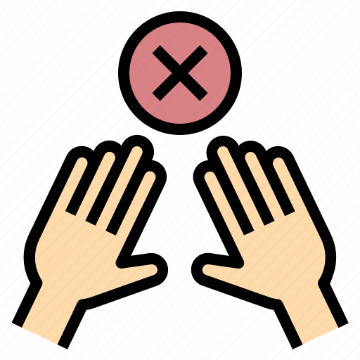 Forbidden, hand, pause, stop, touchless icon - Download on Iconfinder