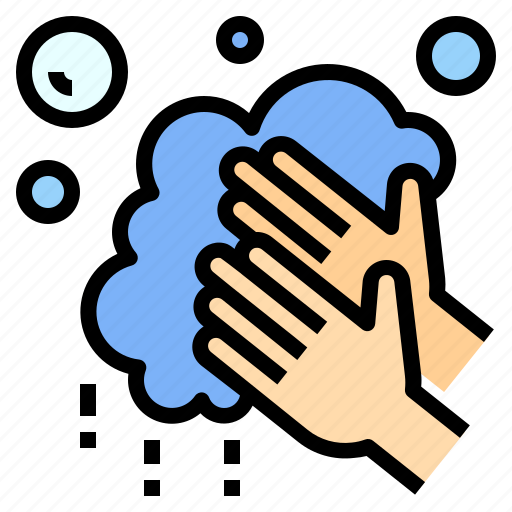 Bubble, clean, hand, hand washing, hygiene, washing icon - Download on Iconfinder