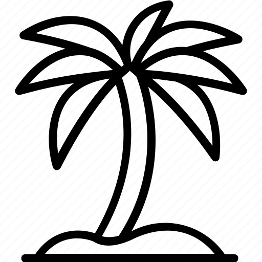 Palm tree, tree, beach, tropical tree icon - Download on Iconfinder
