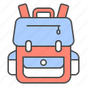 backpack, travel, bag, school, hiking, schoolbag, student, traveler