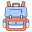 backpack, travel, bag, school, hiking, schoolbag, student, traveler 