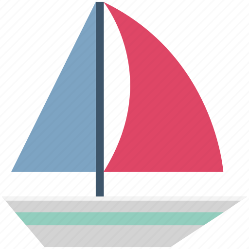 Boat, sailboat, sailing boat, ship, vehicle, vessel, water transport icon - Download on Iconfinder