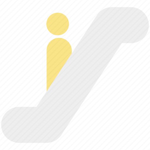 Down stairs, escalator, moving stairs, staircase, staircase elevator icon - Download on Iconfinder