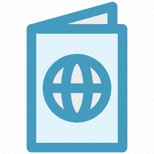 Book, document, globe, identification, passport, visa icon - Download on Iconfinder