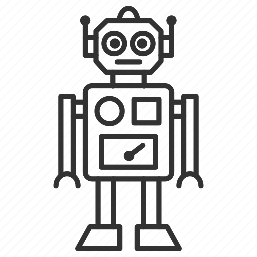 Robot, toy, retro, game, child, play icon - Download on Iconfinder