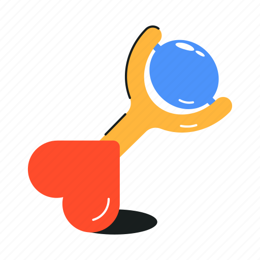 Noisy toy, shaker toy, baby shaker, rattle ball, baby rattle icon - Download on Iconfinder