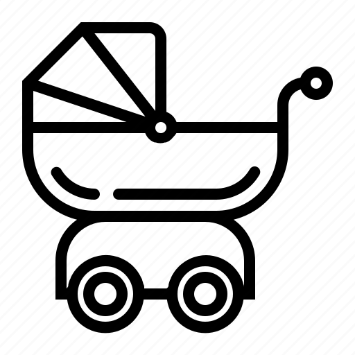 Baby, baby carriage, baby stroller, gear icon - Download on Iconfinder