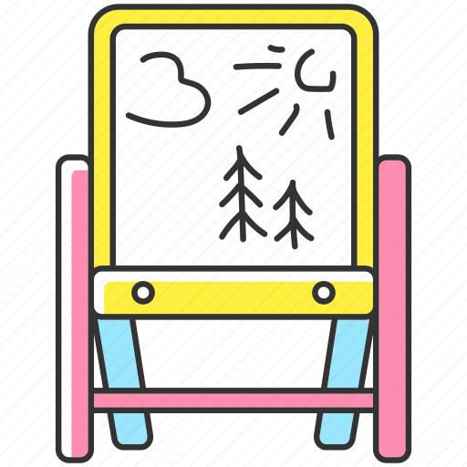 Canvas, drawing easel, drawing easel icon, painting icon - Download on Iconfinder