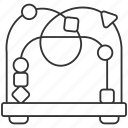 bead maze icon, bead maze toy, educational, labyrinth