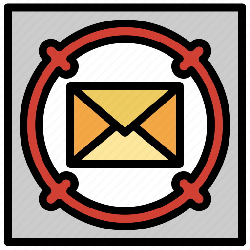 Mail, tracking, aim, communications, envelope icon - Download on Iconfinder